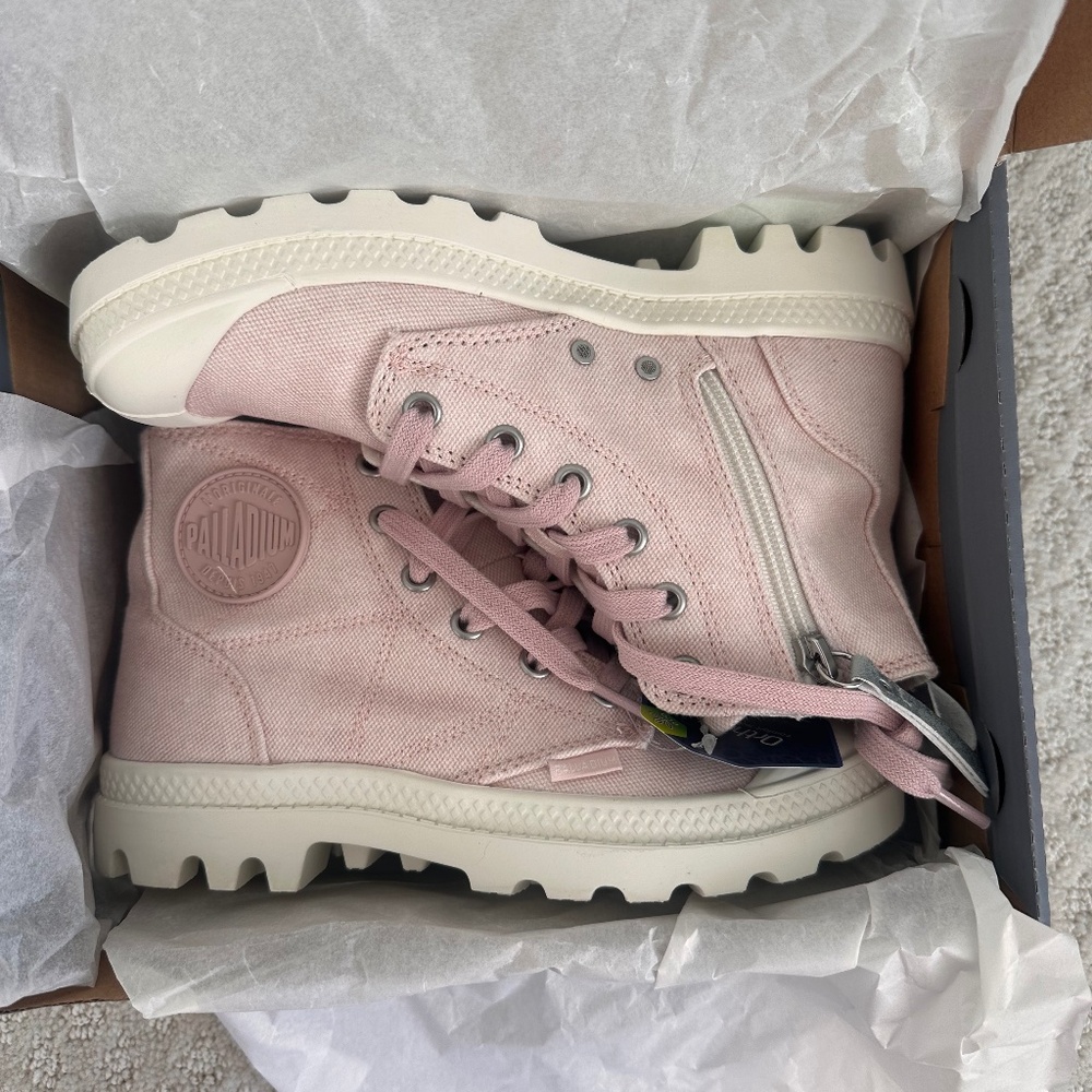 Palladium Pampa Zip in Rose Smoke